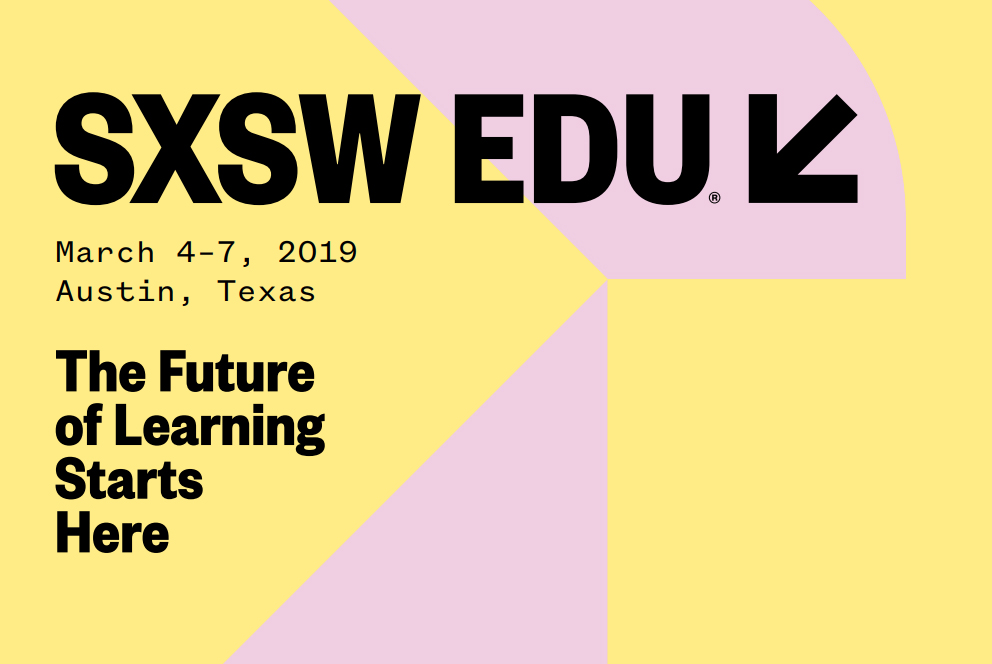 SxSWEDU Logo with text "The Future of Learning Starts Here"